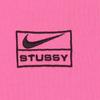 Nike X Stussy FW22 Свитшот с принтом логотипа, круглым вырезом, длинными рукавами, утолщенный и на флисовой подкладке, Азиатская версия, Унисекс, Розовый DO5311-670