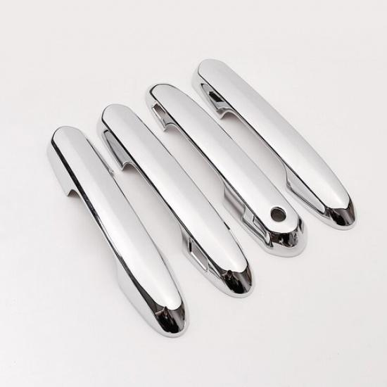 4PCS Car Outside Door Handle Cover Trim Chrome ABS For Toyota RAV4 2019-2024