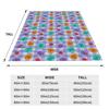Bumble Nums Educational Cartoon  Blanket Cute English Fleece Throw Blanket Airplane Travel Ultra-Soft Warm Multi-function Quilt