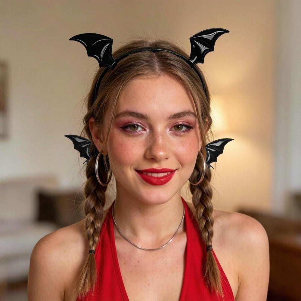 Creative Bat Wings Headband Fashion Dragon Devil Hair Clips Pins  Cosplay Costume