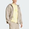 Adidas Z.N.E. Casual Fashion Minimalist Hooded Long Sleeve Jacket Men Jacket Gray Brown JC5495