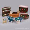 Mini Simulation Fruit Shop Small Shop Miniature Doll House Cute Play House Children'S Toys Food Scene Ornament