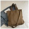 Retro Japanese Canvas Handbag for Women - College & Commuter Large Capacity Crossbody Bag for Autumn & Winter