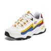 Skechers X One Piece D'LITES 4.0 Женские Луффи Ретро Низкие Папины Кроссовки Амортизирующие Износостойкие Дышащие Белый Желтый Синий Красный 896033-WMLT