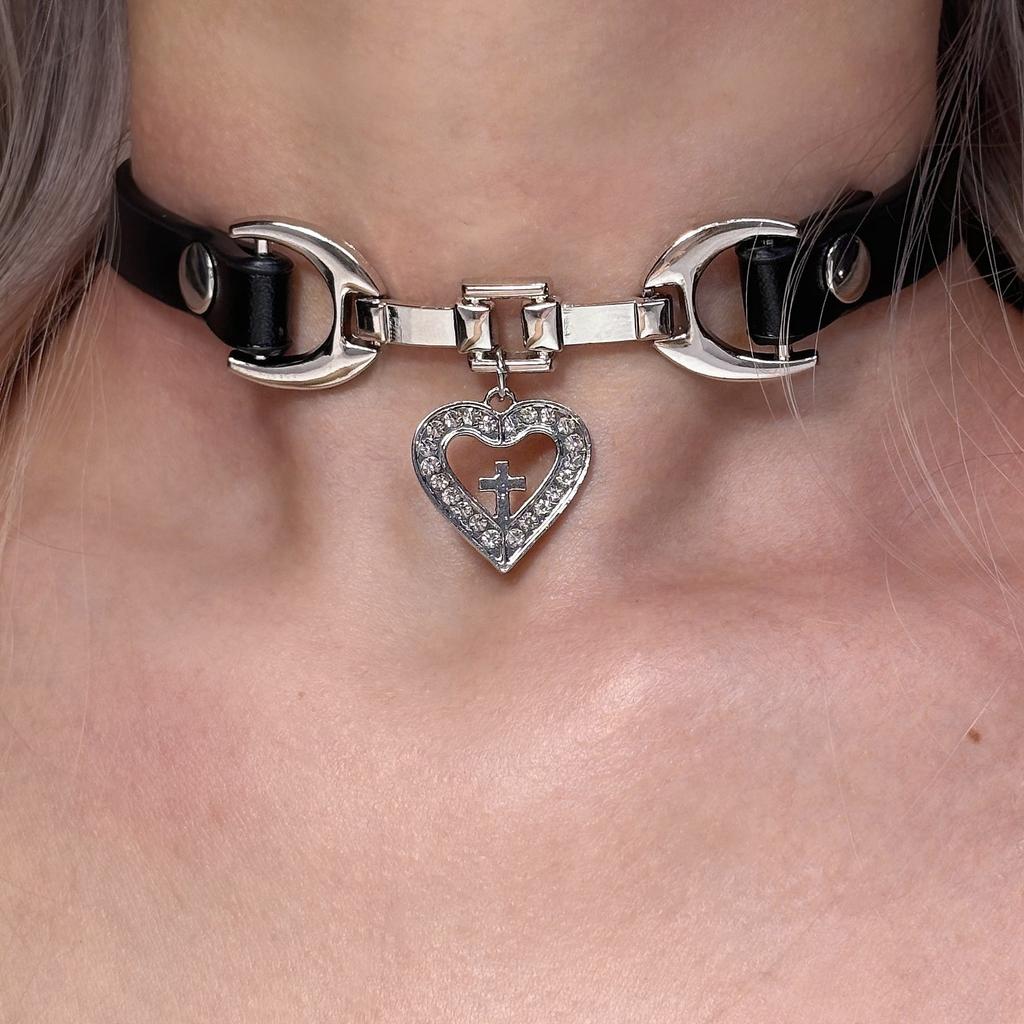 Европейские и американские трансграничные y2k красотки бабочка кожаный ошейник панк-рок чокер цепочка на ключицы ожерелье ювелирные изделия для внешней торговли