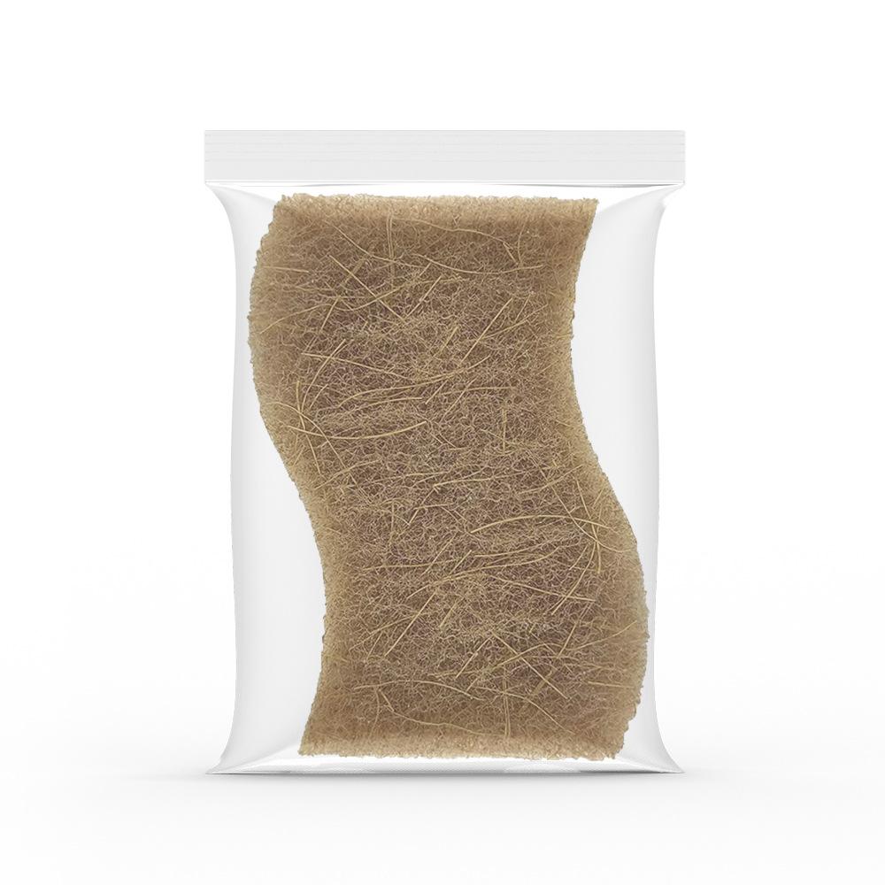 Натуральные кухонные губки - Биоразлагаемые, Компостируемые, Экологичные губки из древесной целлюлозы и кокосового волокна для мытья посуды, Быстросохнущие