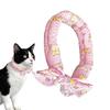 Pet Cooling Ice Scarf Ice Towel Heatstroke Dogs Cats Ice Collar Adjustable Cat Collar Bib Summer Breathable Cooling pet Supplies