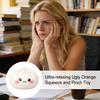 Мультяшная булочка с выражением лица, игрушка для снятия стресса, пельмень, сжималка, сенсорная игрушка, мячик-антистресс, имитация шарика из теста, фиджет-игрушка