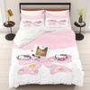 Hello Kitty Printed Bedroom Bedding Set Duvet Cover Christmas Gifts Comforte Cartoon With Pillowcase