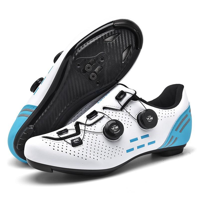 Unisex Large Size Cycling Shoes Road Mountain Bikes Non-Cleat Clipless Options Breathable Anti-Slip Shock Absorption