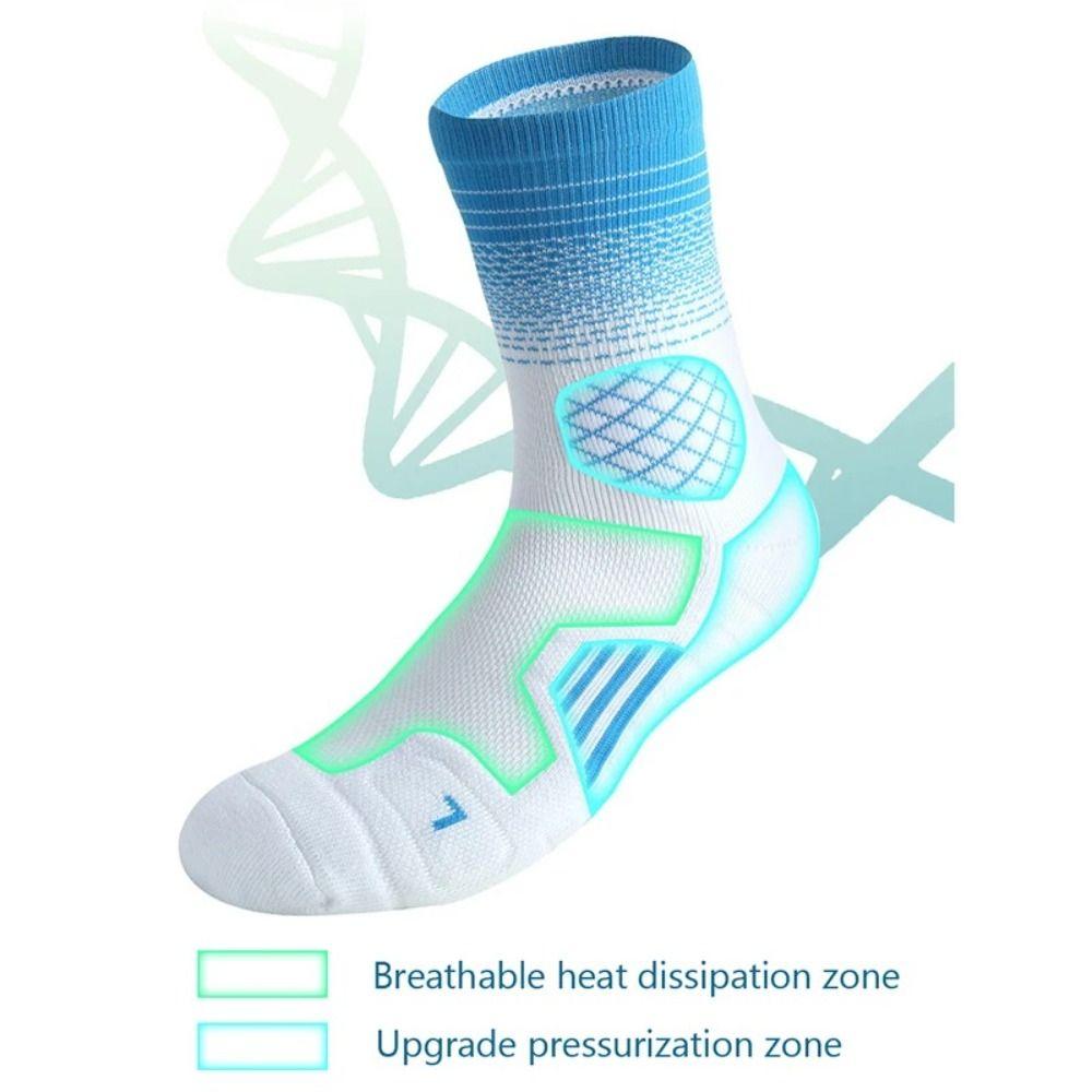 Breathable Sport Socks Anti-slip Middle Stockings Basketball Football Socks Cycling Climbing