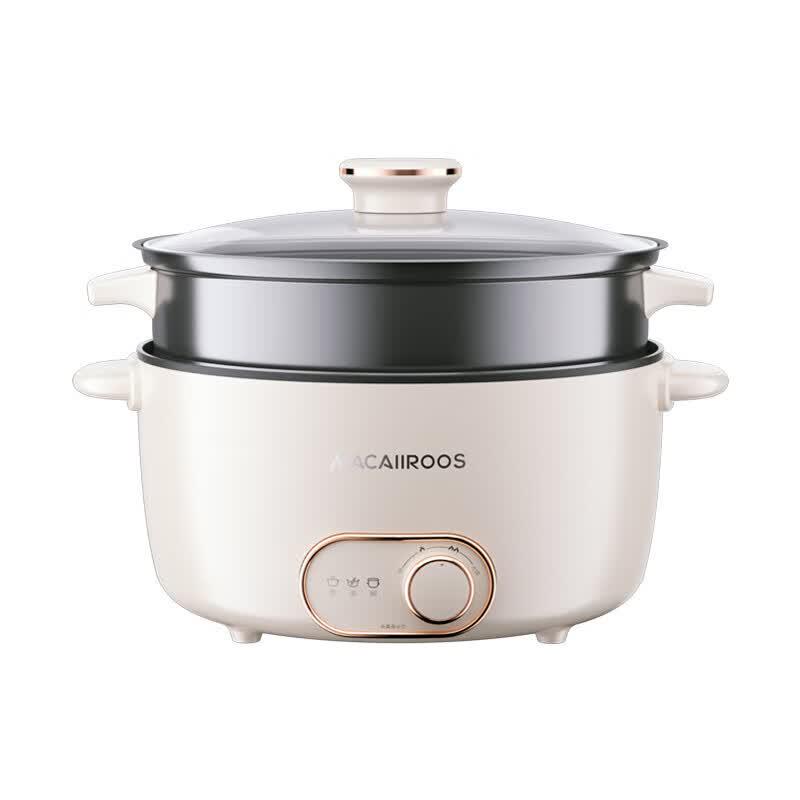MACAIIROOS Multi-function Electric Hot Pot Steamer 3.5L CN plug (adapter included)