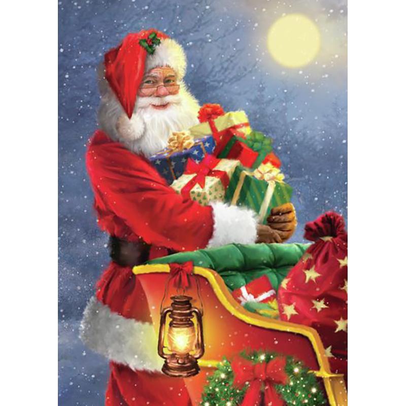 DIY мультфильм Санта-Клаус 5D алмазная живопись полная круглая дрель Алмазная вышивка Рождественский подарок наборы для вышивки крестом домашний декор