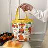 Cute Little Tiger Illustration Bucket Bag 2025 New Little Fresh Girl Handbag Simple Bento Bag Woman