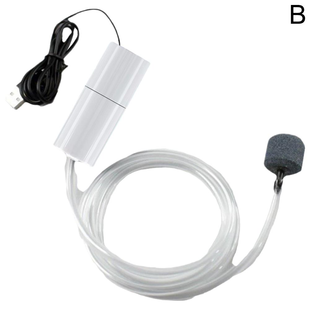 Воздушный насос для аквариума Мини-воздушный компрессор для аквариума USB Бесшумный портативный мини-оксигенатор Кислородный аэратор Аксессуары для аквариума