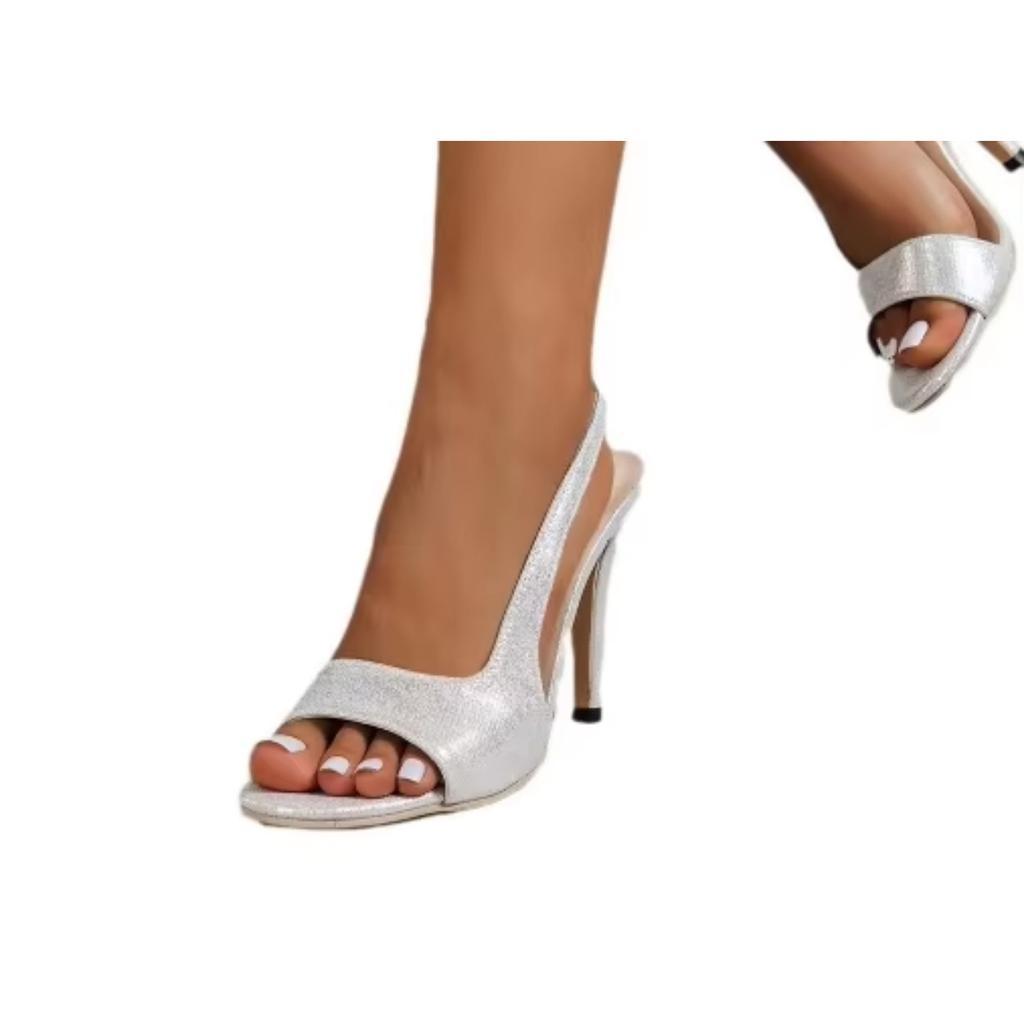 Женские новые босоножки большого размера на высоком каблуке с острым носком, однотонные туфли на шпильках, легкие, сетчатые, летние, модные, стильные, замшевые