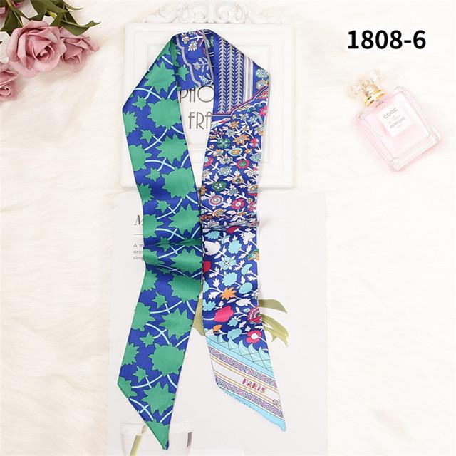 Brand Horse Bag Scarf 2024 New Design Wow Women Luxury 100% Silk Scarf Fashion Headwear Skinny Hair Scarves Neckerchief