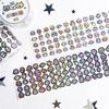 2.1m/ Roll Cute Cartoon Graffiti Cut Film Stickers Laser Mini Pattern Tape Scrapbook Journal DIY Deco Phone Case Decal Kids Gift