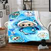Labubu Blanket Durable Comfort Great For Bed Office Chair Seaside Four Seasons Universal Digital Print Birthday Christmas Gift Blanket