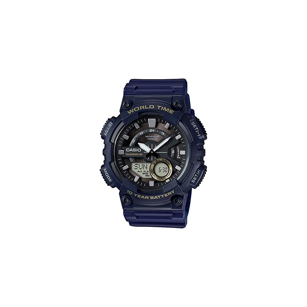 Casio Collection Standard AEQ-110W-2AJF Men's Watch Black Analog Design Water Resistant