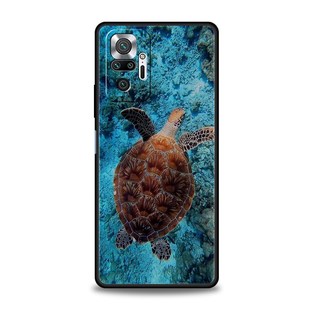 Милый мультяшный морская черепаха океанский синий Чехол Для Xiaomi Redmi Note 13 12 5G 11 10 Pro Plus 4G 9S 9 8 7 9T 13C 12C 10C 9C 9A Обложка