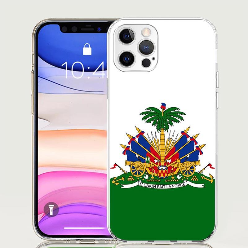 Гаити Гаитянский Флаг Чехол для Телефона Для iPhone 17 Air 16 15 Plus 11 14 Pro Max 13 Mini 12 7 8 + SE Узорное Искусство Индивидуальная Крышка 17 Air