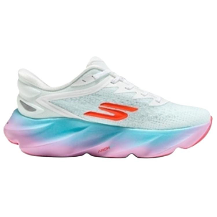 Skechers Aero Burst Удобная Ткань Амортизация Поддержка Низкие Повседневные Беговые Кроссовки Женская Сникерс Белый 172215-WMLT