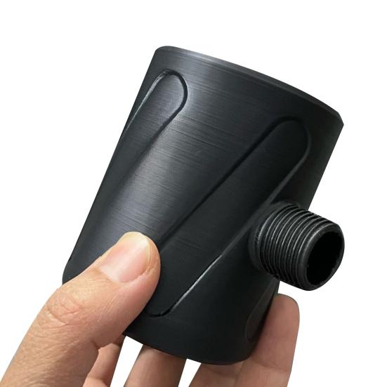 High Pressure Handheld Shower Head 3D Printed Flushing Cleaning Spiral Nozzle for Men Bathroom Accessories