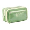 Large Capacity Pencil Case Pencil Pen Bag Desk Organizer Stationeries Storage Pouch with Zippers for School and Office