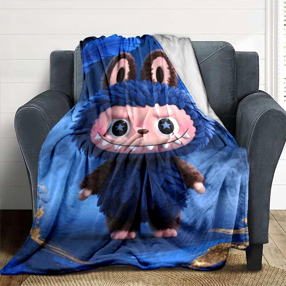 Labubu Blanket Soft Warm Cozy Suitable for Sofa Bedding Couch Four Seasons Universal Warmthful Decor Birthday Christmas Gift Blanket