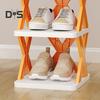Полка для хранения обуви, прочная, несущая, простая в установке, многослойная, съемная, органайзер для обуви