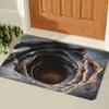 3D Visual Foot Pad Entrance Mat Durable Stain Resistant Non Slip Waterproof Floor Mat For Home Hallway Bathroom Entryway