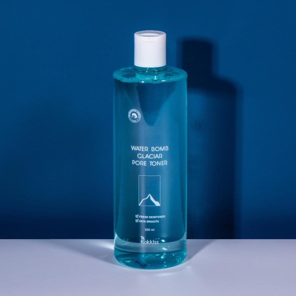 Rokkiss Водный бальзам 50 Мягкий кислотный тонер для пор с ледниковой водой 500 мл 2