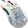 Glorious Model D Gaming Mouse White Mouse Wired Small RGB Glowing 6 Program Buttons DPI 12 PC Gaming Mouse Ergonomics (62g)
