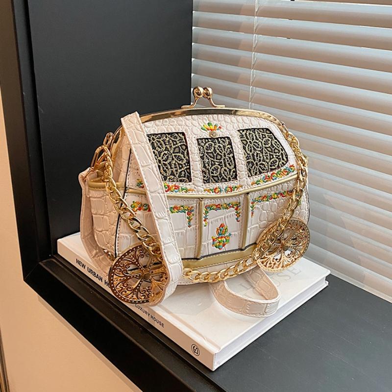 Фирменные вечерние сумки-клатчи Royal Carriage для женщин, вышитые вечерние сумки через плечо для вечеринок, роскошные великолепные сумки из крокодиловой кожи