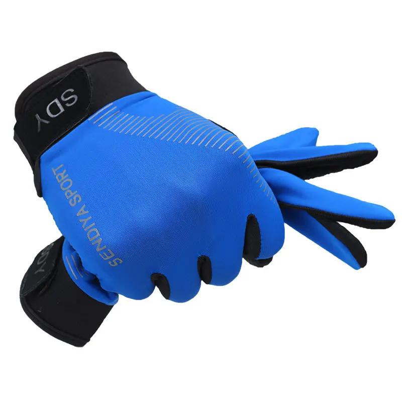 Cycling Breathable Non-Slip Touch Screen Gloves Outdoor Mountaineering Fitness Sun Proof Ultra-thin Fabric Bike Gloves