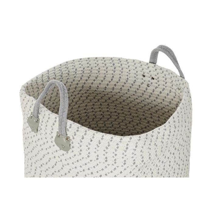 Panier - Lot De 2 - 40 X 40 X 52 Cm - Coton - Paulownia