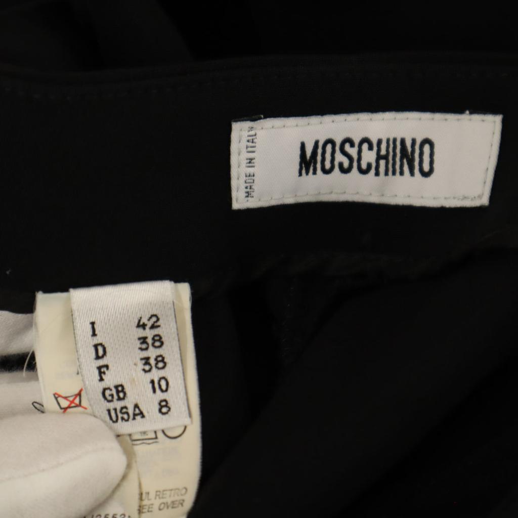 Moschino Сделано в Италии Смесь шелка Длинные брюки 42 черный Женские Б/у
