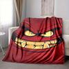 1pc Eyes Teeth Blanket, Lightweight Flannel Blanket For Sofa, Bed, Travel, Camping, Living Room, Office, Couch, Chair246