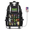 Plants vs. Zombies Backpack for Kids Boys Grades 3-6 Waterproof Spine Protection Lightweight School Bag