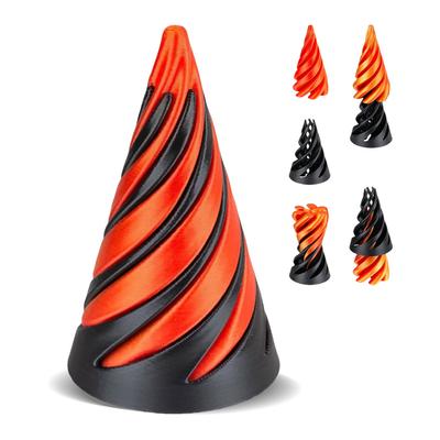 3D-печатная спиральная конусная игрушка, невозможная пирамида, сквозная скульптура, снятие стресса, мини-вихревая нить, иллюзия, настольная игрушка