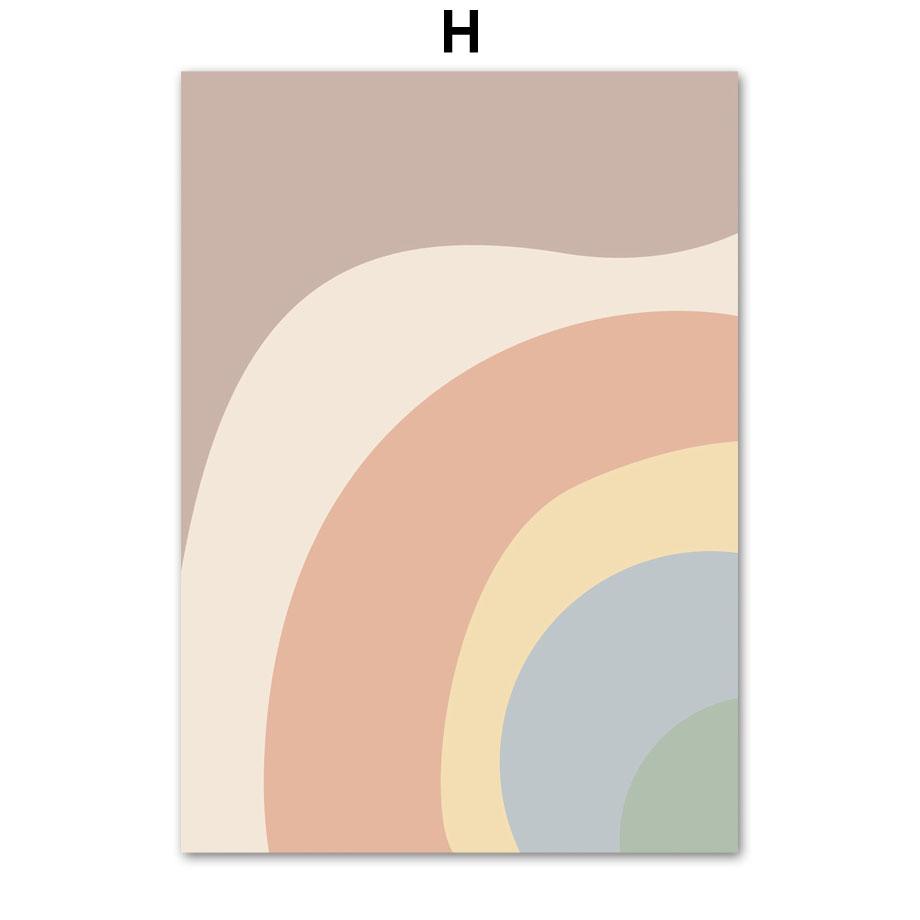 Цветочный рынок Кривая девушка Радуга Абстрактные постеры Печать холст картины скандинавские настенные художественные картины для гостиной домашний декор