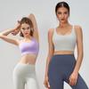 Женский спортивный бюстгальтер высокой прочности с защитой от ударов - Регулируемый фиксированный топ-жилет для йоги