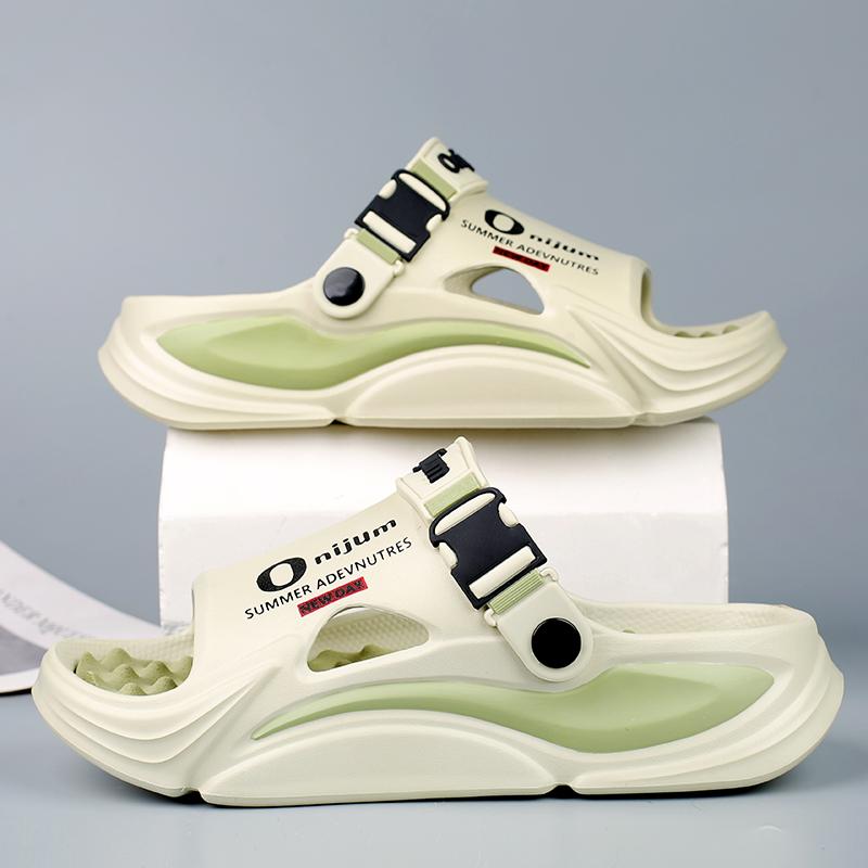 Летние мужские массажные тапочки для дома и улицы, сандалии для пляжа, удобные мягкие шлепанцы, сабо, повседневная обувь для мужчин и женщин, домашние тапочки