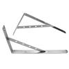 2Pcs Stainless Steel Triangle Bracket Wall Mounted Shelf Bookcase Support (14 )