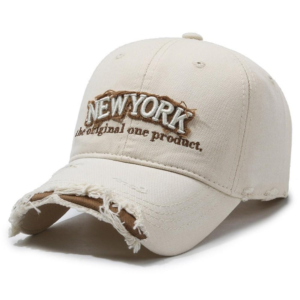 Adjustable Embroidery Baseball Cap Washed Cotton Sunscreen Hats For Man Women Fashion