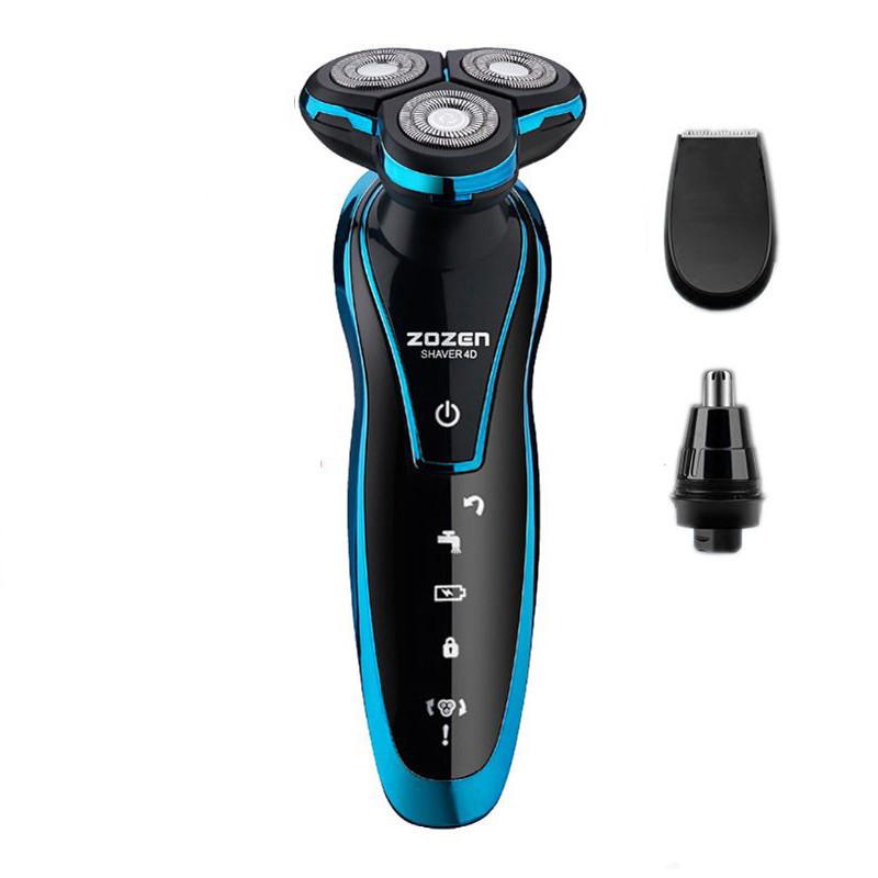 Электробритва перезаряжаемый электрический триммер для бороды бритвенный станок для мужчин бритва для бороды влажная и сухая двойное использование моющиеся