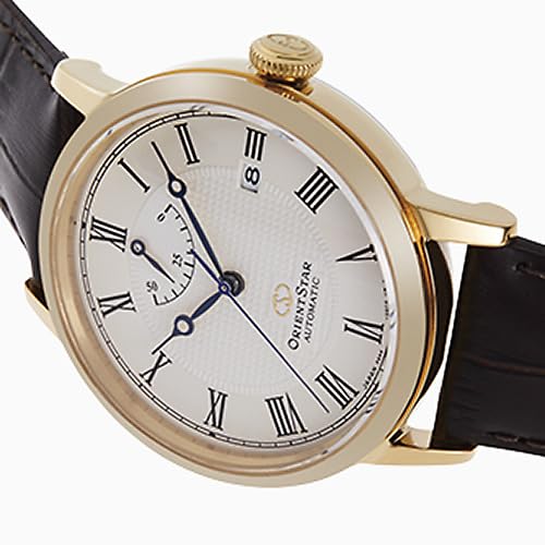 Мужские элегантные классические автоматические часы Orient Star RK-AU0001S, Сделано в Японии, с 2-летней гарантией производителя, Белые и серебристые