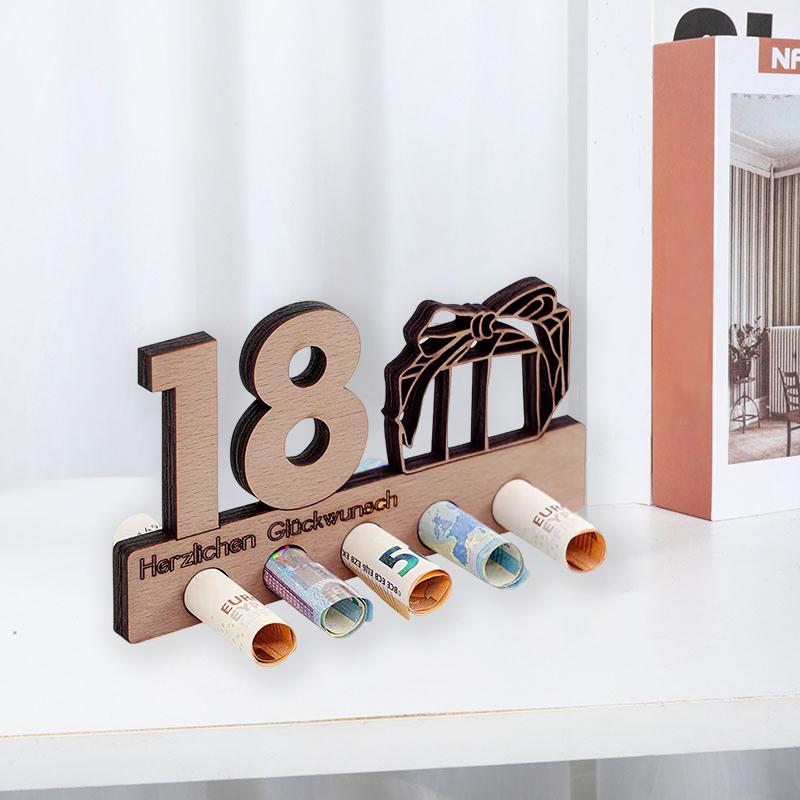 3D Wooden Money Clip Ornaments Friends Memorial Birthday Gift 40 Unique Cash Gifts 30 Party Decor 18 Birthday Gifts For 16 1PC