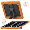 For iPad Pro 13 (2024) Kickstand Case PC+Silicone Tablet Cover with Pen Slot/Shoulder Strap
